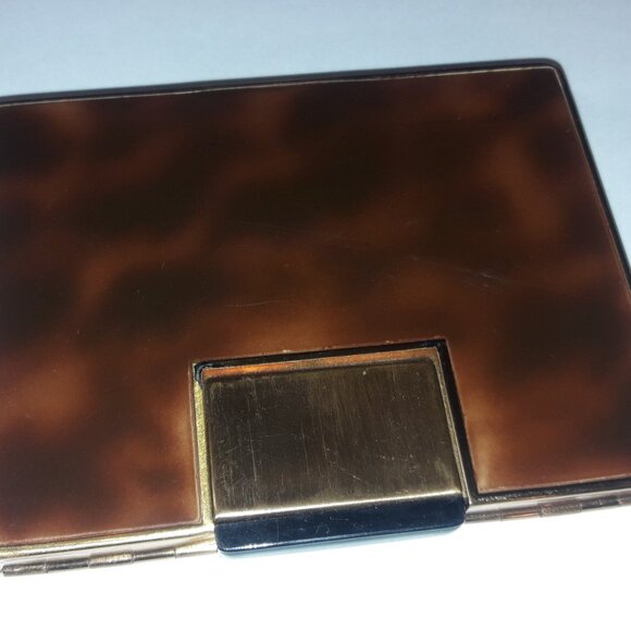 Cotillion Cigarette Case Enamel? Bakelite? Vintage Unique Antique US Patented - Picture 3 of 7